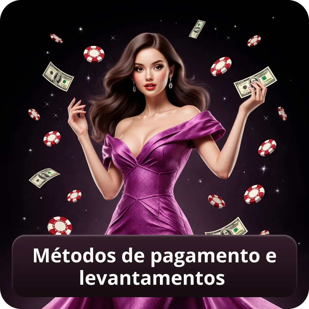 Métodos de pagamento e levantamentos